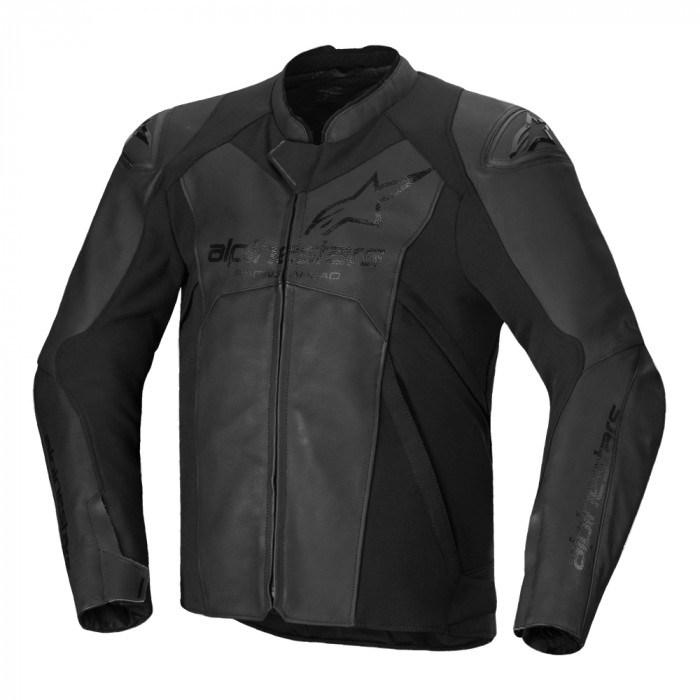 Мотокуртка кожаная Alpinestars FASTER V3 LEATHER JACKET, черный, размер 50