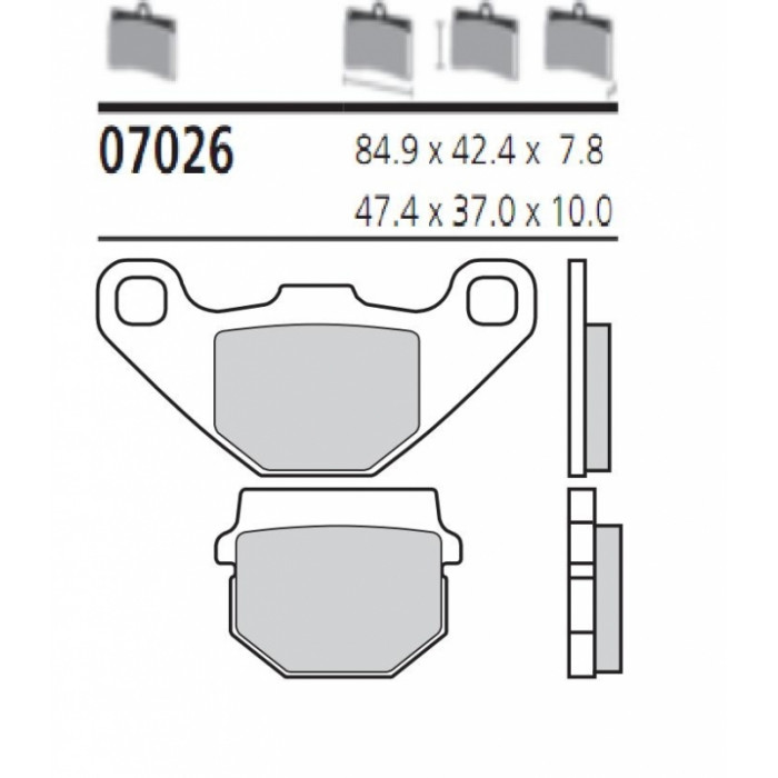 Тормозные колодки Brembo 07026
