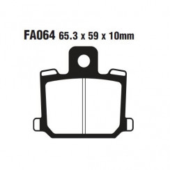 Тормозные колодки органические EBC FA064