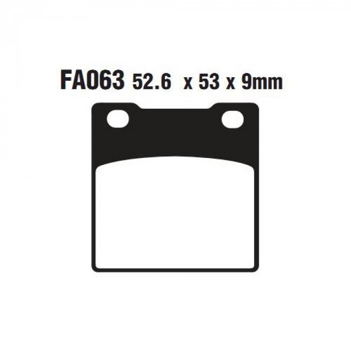Тормозные колодки органические EBC FA063
