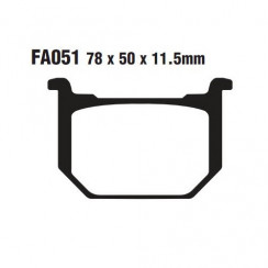 Тормозные колодки органические EBC FA051