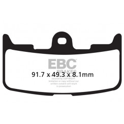 Тормозные колодки EBC FA345HH DOUBLE H Sintered