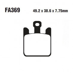 Тормозные колодки EBC FA369/4HH DOUBLE H Sintered (4 шт. в комплекте)
