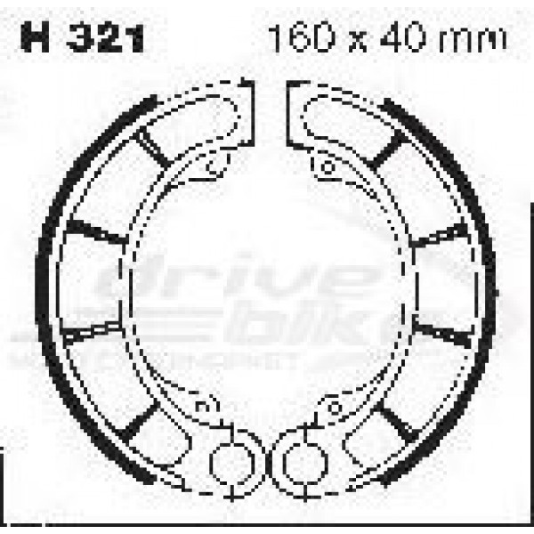 Тормозные накладки EBC H321