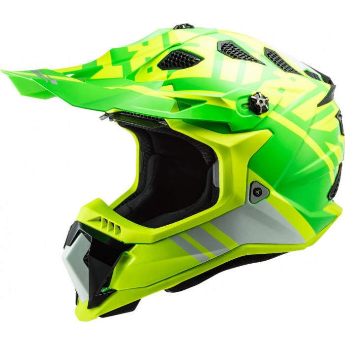 Мотошлем LS2 MX700 SUBVERTER EVO GAMMAX, желто-зеленый, размер 2XL