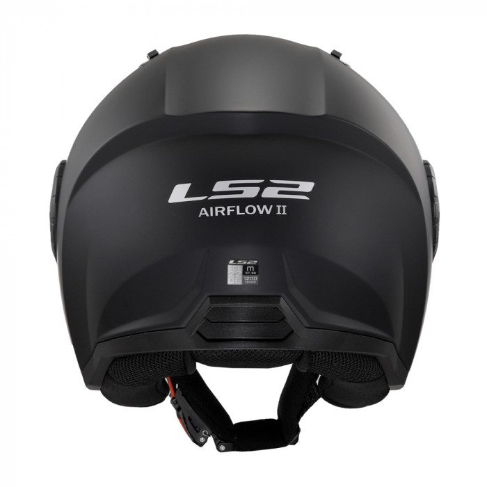 Мотошлем LS2 OF616 Airflow II Solid, черный матовый, размер 2XL