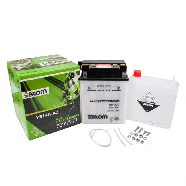 Мото аккумулятор YB14A-A2 HIGH PERFORMANCE