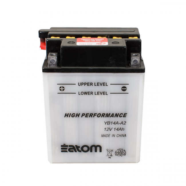 Мото аккумулятор YB14A-A2 HIGH PERFORMANCE