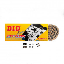 [DID] Цепь ATV 520 G&B 100 звеньев с замком-защелкой, золотая