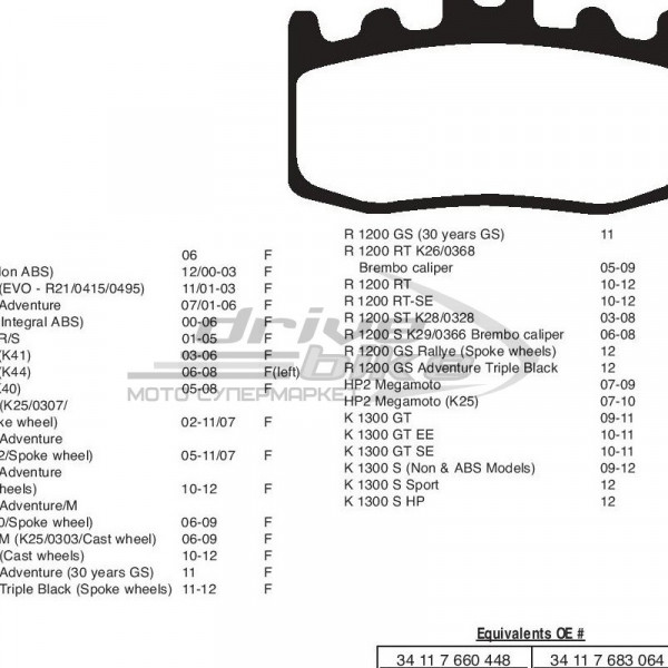 Тормозные колодки FA335HH DOUBLE H Sintered