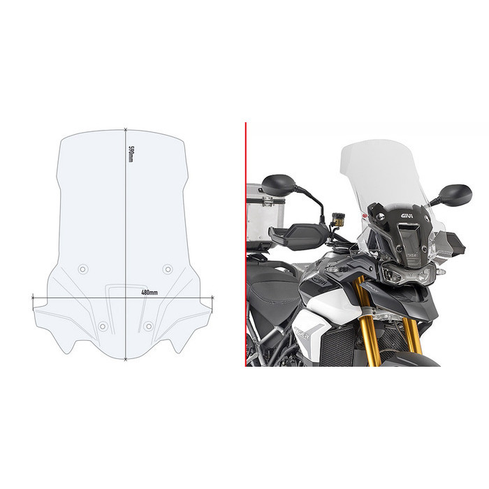 Стекло ветровое GIVI D6418ST T.TIGER 900 RALLY 2020