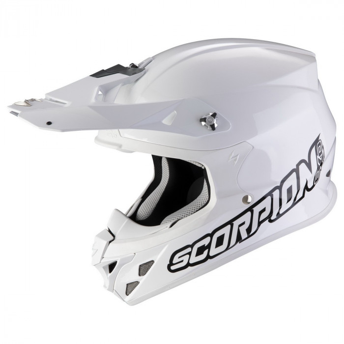 Мотошлем Scorpion EXO VX-16 EVO AIR SOLID, цвет Белый/Белый, Размер M