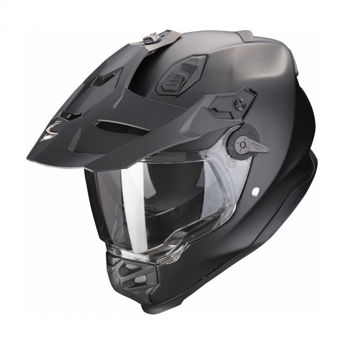 Мотошлем Scorpion EXO ADF-9000 AIR SOLID, цвет Черный Матовый/Перламутровый, Размер XS