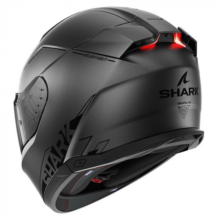 Мотошлем SHARK SKWAL i3 BLANK SP MAT, цвет Серый Матовый, Размер 2XL