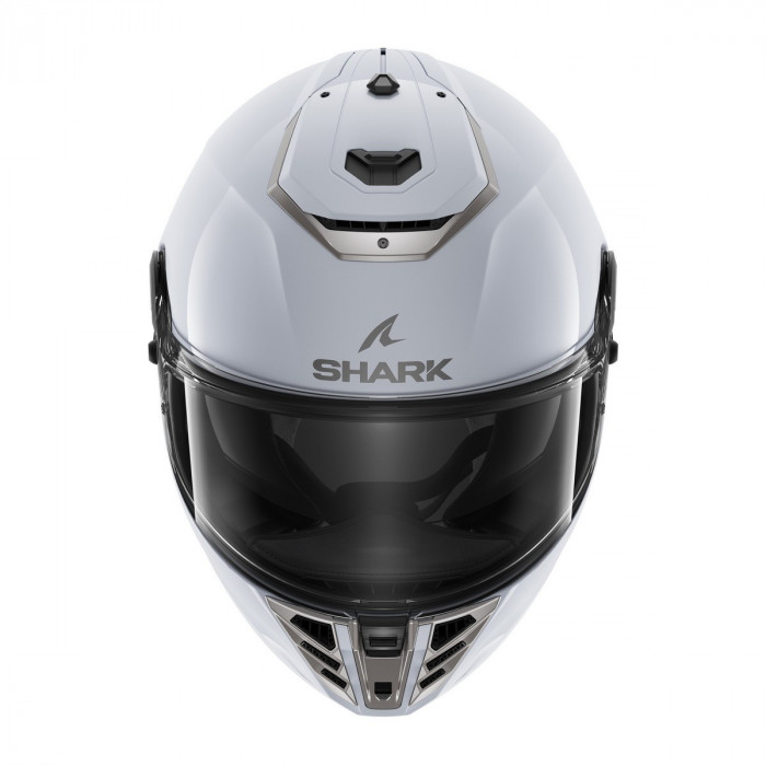 Мотошлем SHARK SPARTAN RS BLANK, цвет Белый/Серебристый, Размер S