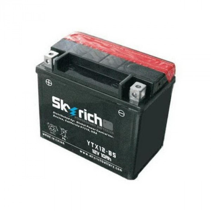 Мото аккумулятор Skyrich YTX12-BS 12В 12 А/ч MF