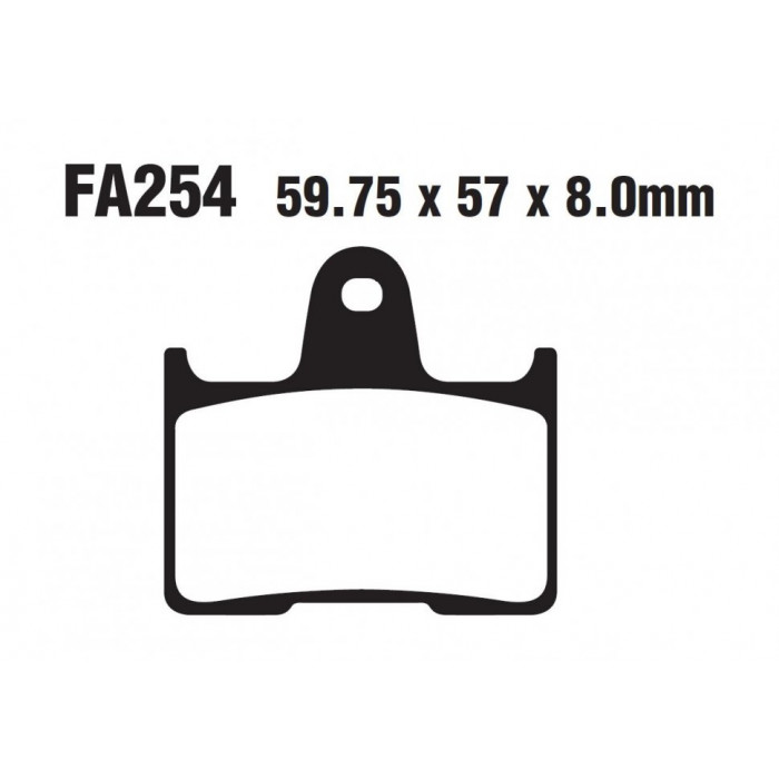 Тормозные колодки органические EBC FA254