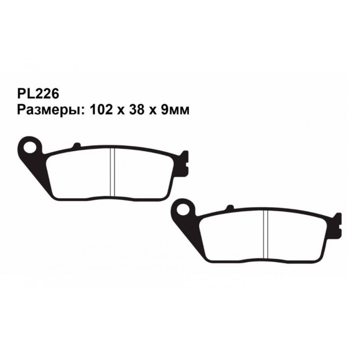 Тормозные колодки синтетические Puller PL226 Sintered