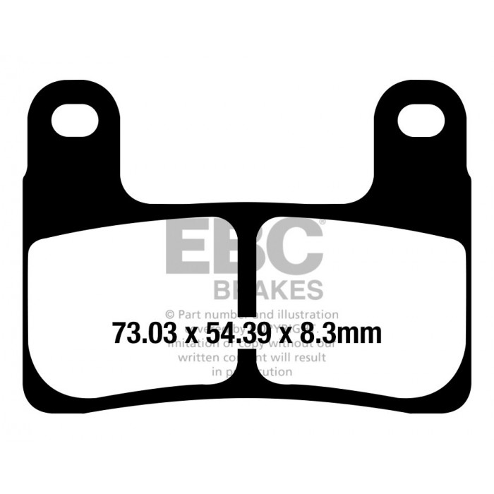 Тормозные колодки синтетические EBC FA724HH
