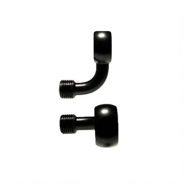 Фитинг тормозного шланга изгиб 90 градусов, цвет Черный