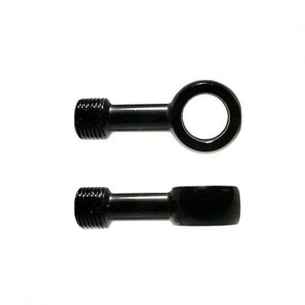 Фитинг тормозного шланга прямой, диаметр 7/16``, для мотоциклов HARLEY-DAVIDSON, цвет Черный