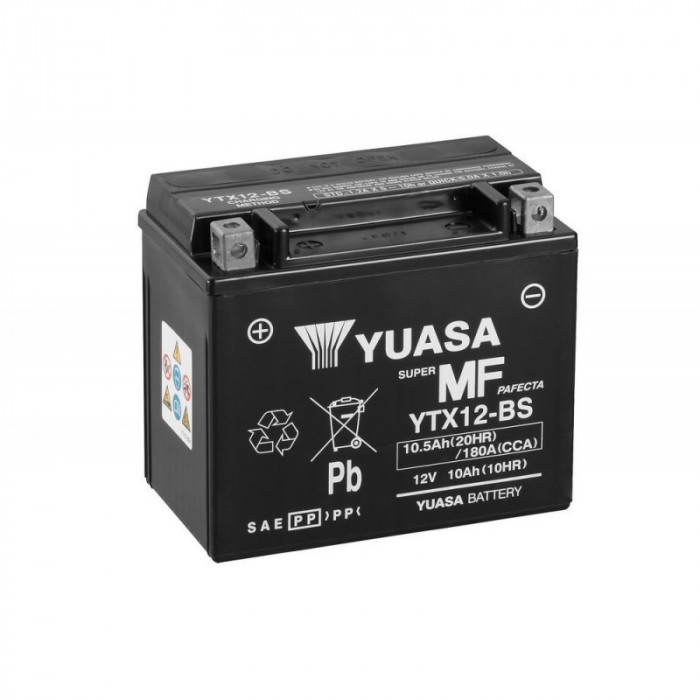 Мото аккумулятор YUASA YTX12-BS