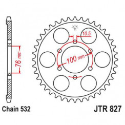 Звезда цепного привода JT JTR827.48