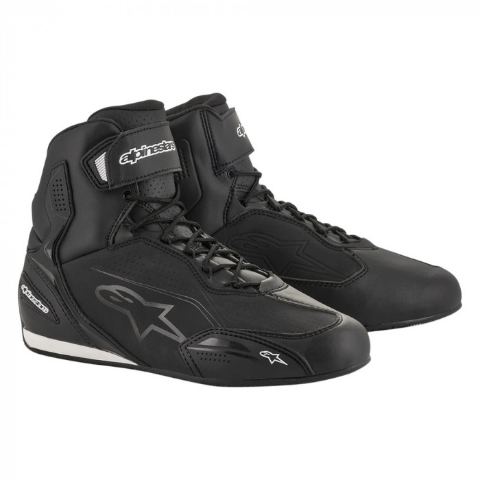 Мотоботы Alpinestars FASTER-3 SHOES, черный металлик, размер 11.5