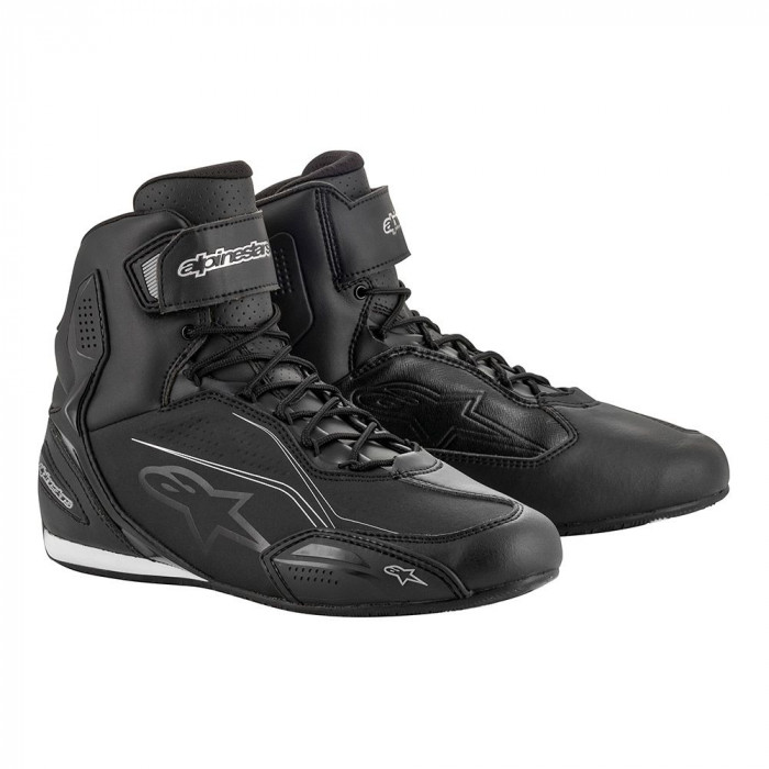 Мотоботы Alpinestars STELLA FASTER-3, черно-серебристый, размер 7.5