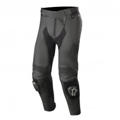 Мотобрюки кожаные Alpinestars MISSILE V2 LEATHER PANTS AIRFLOW, черный, размер 48