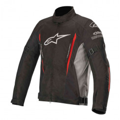 Мотокуртка Alpinestars GUNNER V2 WP JACKET, черно-серо-красный, размер XL