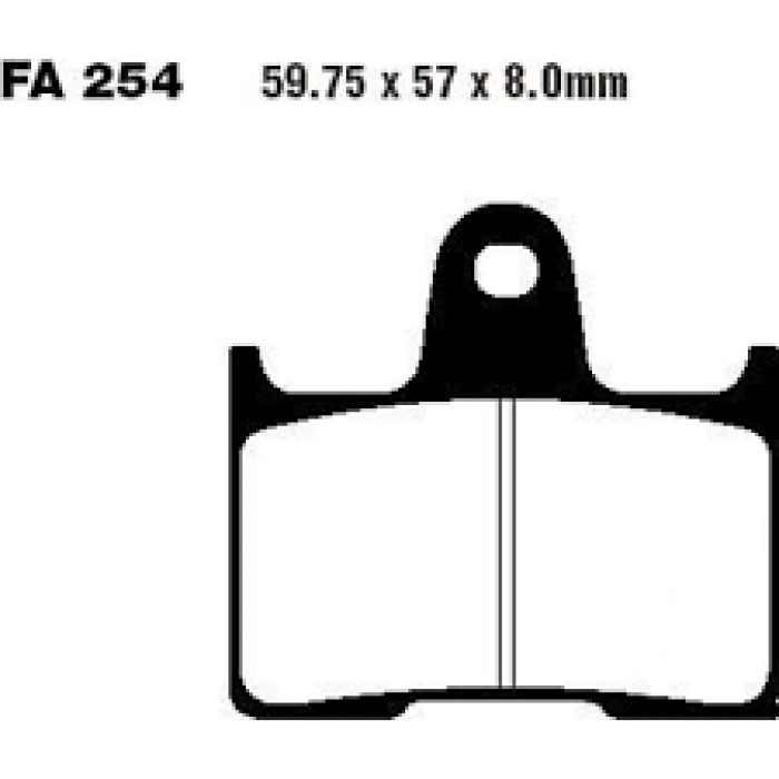 Тормозные колодки синтетические EBC FA254HH