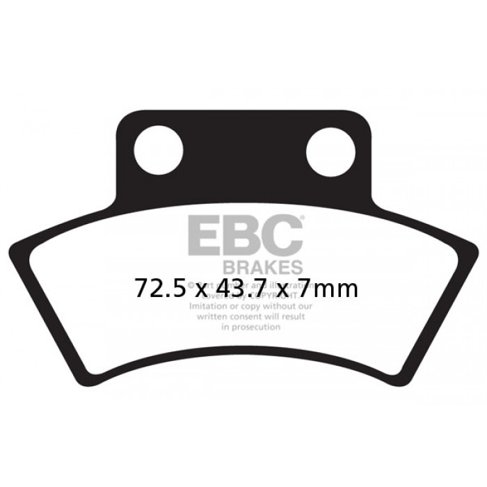 Тормозные колодки EBC FA232TT для Эндуро и кросса