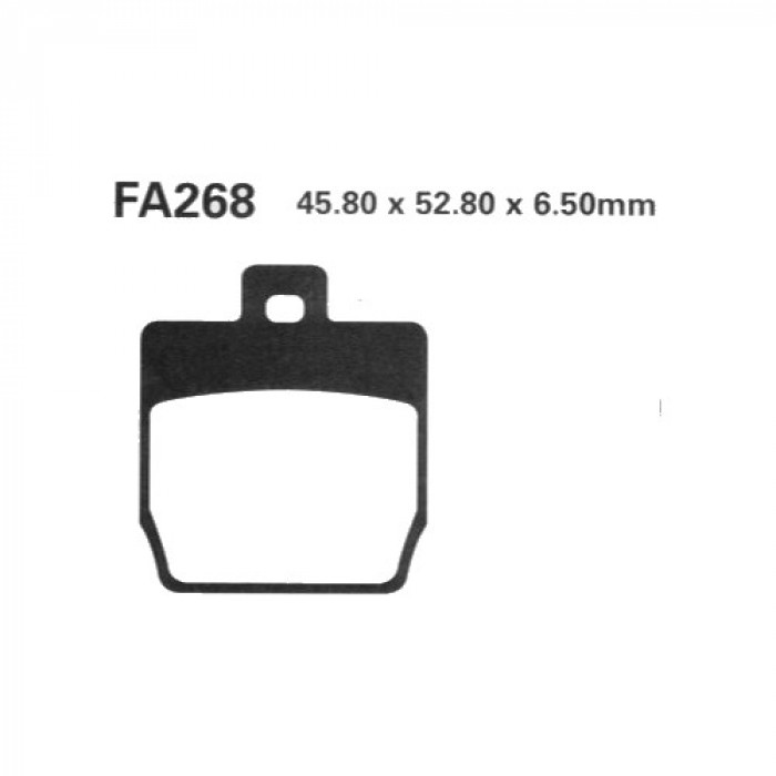 Тормозные колодки органические EBC FA268