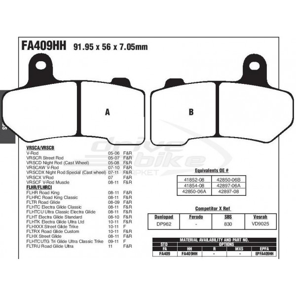 Тормозные колодки FA409