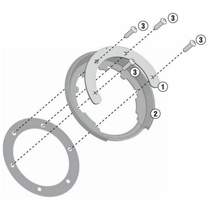 Крепеж GIVI BF11 TANKLOCK сумки на бак мотоцикла(BMW GS-series/Ducati