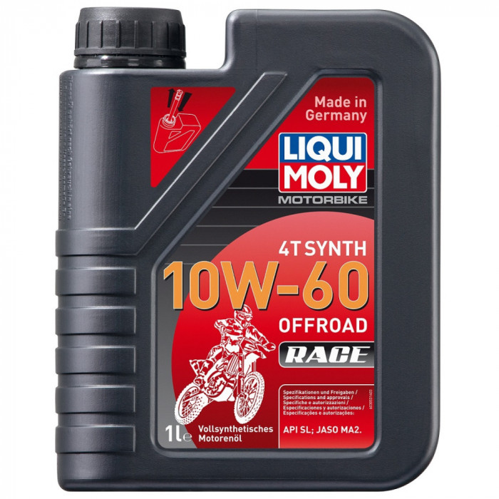 Моторное масло LIQUI MOLY Motorbike 4T Synth Offr. 10W-60 (1л)