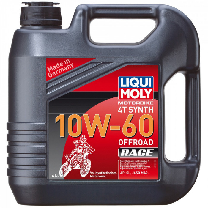 Моторное масло LIQUI MOLY Motorbike 4T Synth Offroad 10W-60 (4л)