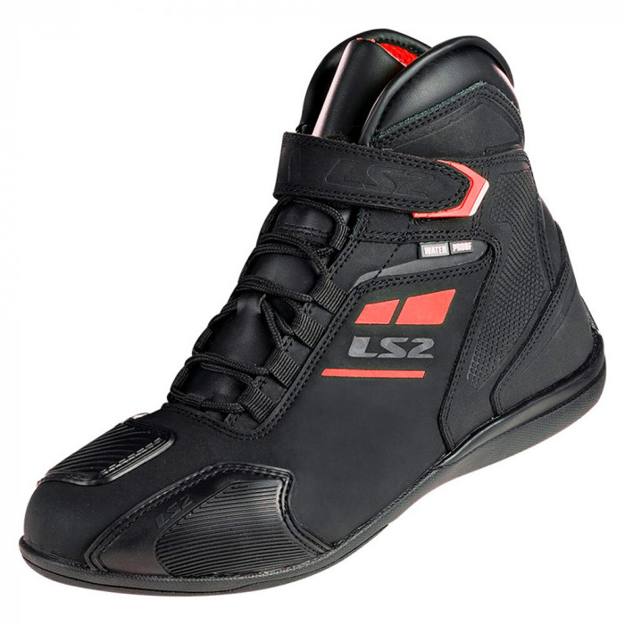 Мотоботы LS2 GARRA MAN BOOTS WP, черно-красные, размер 39