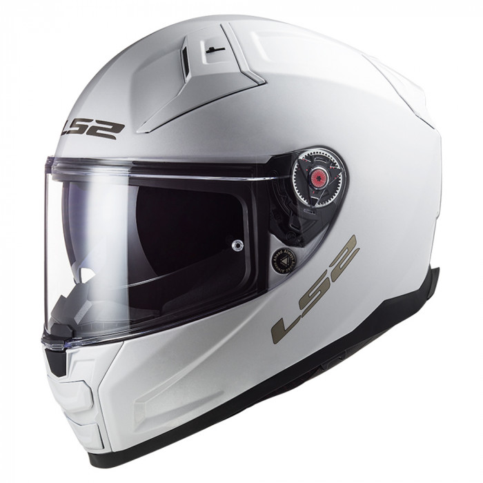 Мотошлем FF811 VECTOR II SOLID LS2 белый, глянцевый, S
