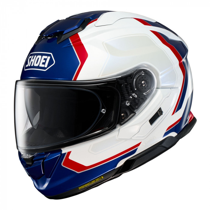 Мотошлем SHOEI GT-Air 3 REALM, сине-бело-красный, размер 2XL