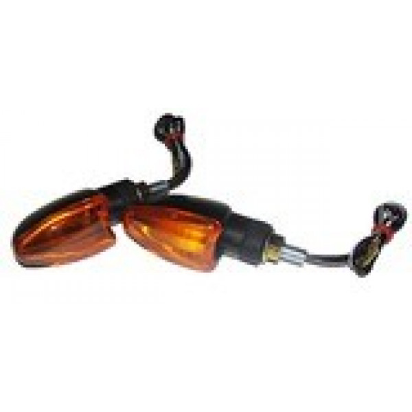 Поворотники (пара) 'стрела' EMGO DECO LIGHT ROADHAWK 1, цвет Оранжевый, цвет Черный