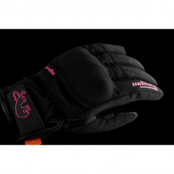Перчатки Furygan JET LADY All Seasons D3O EVO текстиль, цвет Черный/Розовый