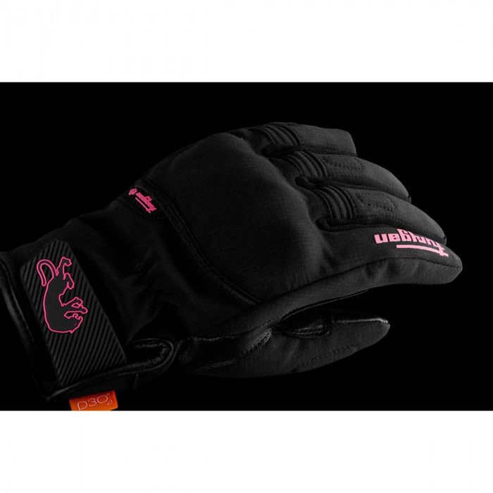 Перчатки Furygan JET LADY All Seasons D3O EVO текстиль, цвет Черный/Розовый, Размер XS