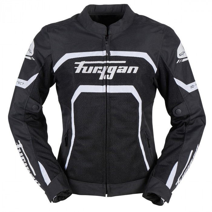 Мотокуртка женская Furygan MYSTIC EVO Vented текстиль, цвет Черный/Белый, Размер M