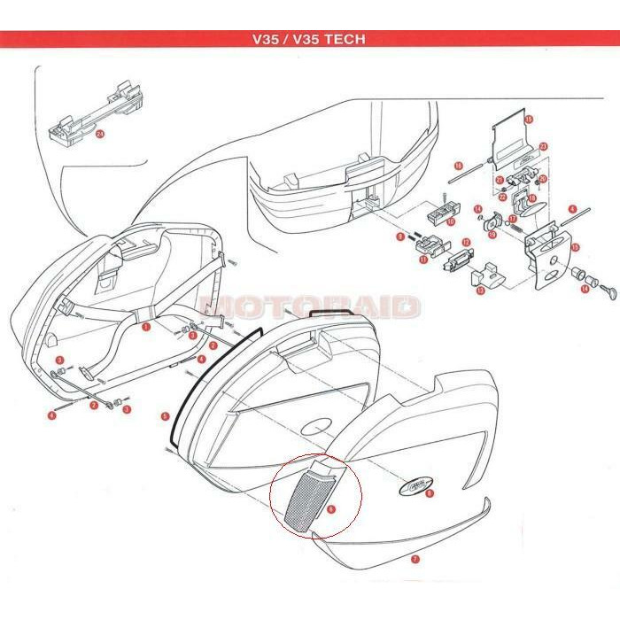 Отражатель GIVI Z1424R для кофра