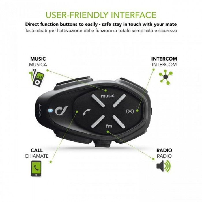 Bluetooth мотогарнитура Interphone Link