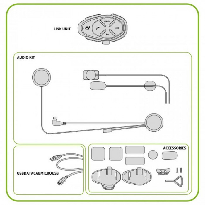 Bluetooth мотогарнитура Interphone Link