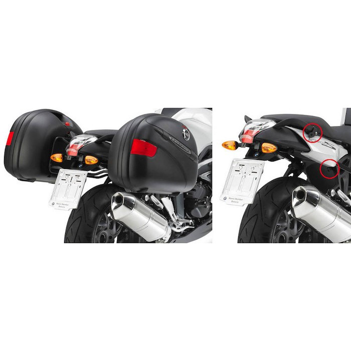 Крепеж боковых кофров KAPPA KLR692 для BMW K1200S / K1300S (2005-2016), цвет Черный