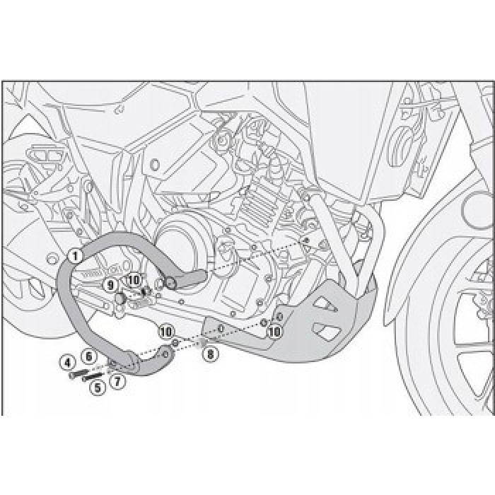 Дуги для KAPPA SUZUKI DL250 V-STROM 250 2017-2019